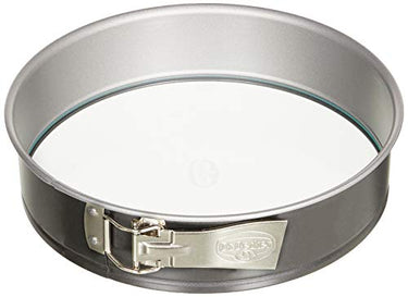 Dr. Oetker Springform Ø 26 cm BACK-IDEE KREATIV, Backform mit schnitt- & kratzfestem Glas-Boden, runde Kuchenform mit Antihaftbeschichtung (Farbe: Grau/Schwarz), Menge: 1 Stück im Sale